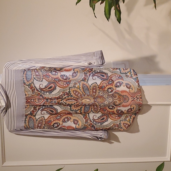 Chicos oversized flowy button down shirt - Picture 3 of 6